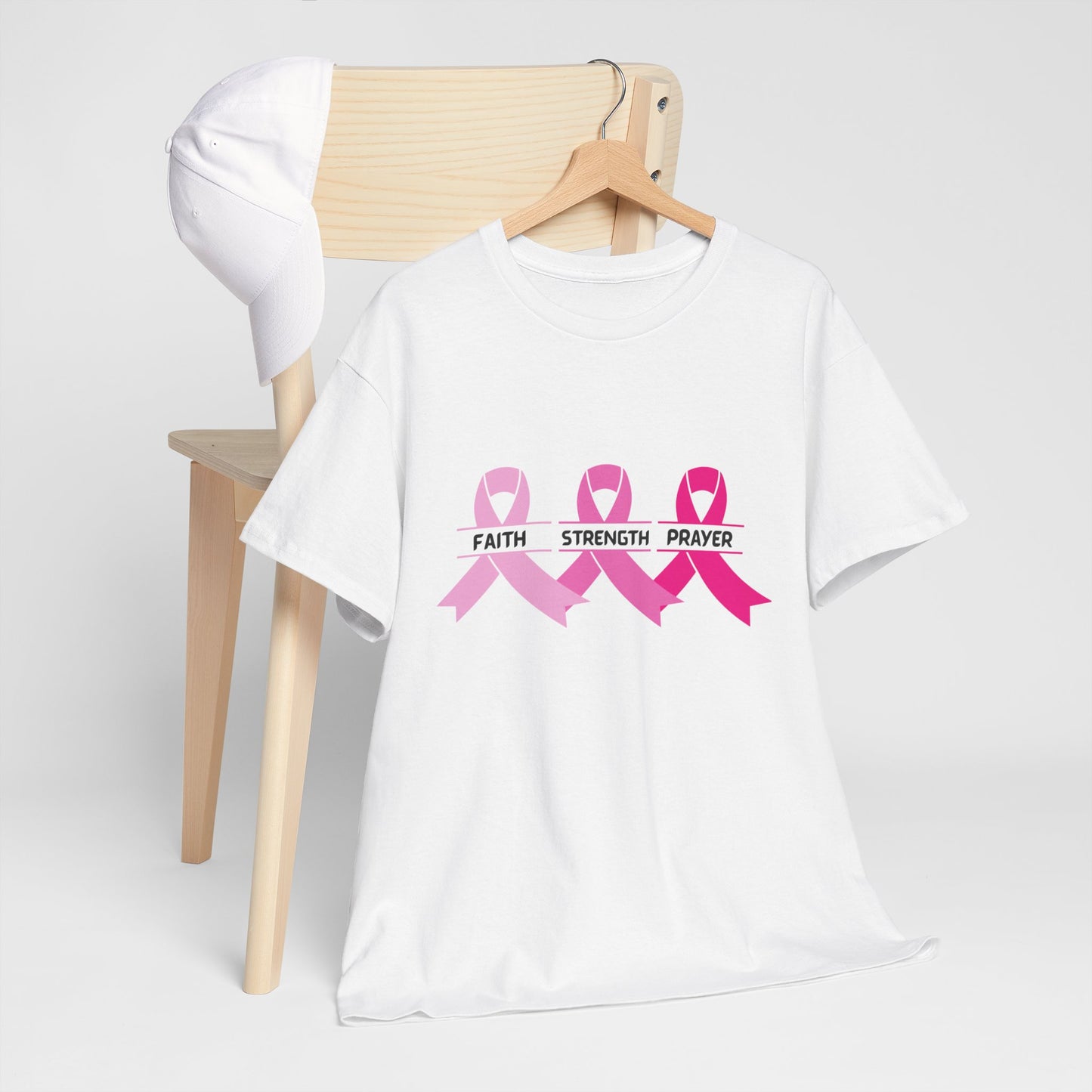 Breast Cancer Awareness Tee - Stay Strong and Keep Your Faith