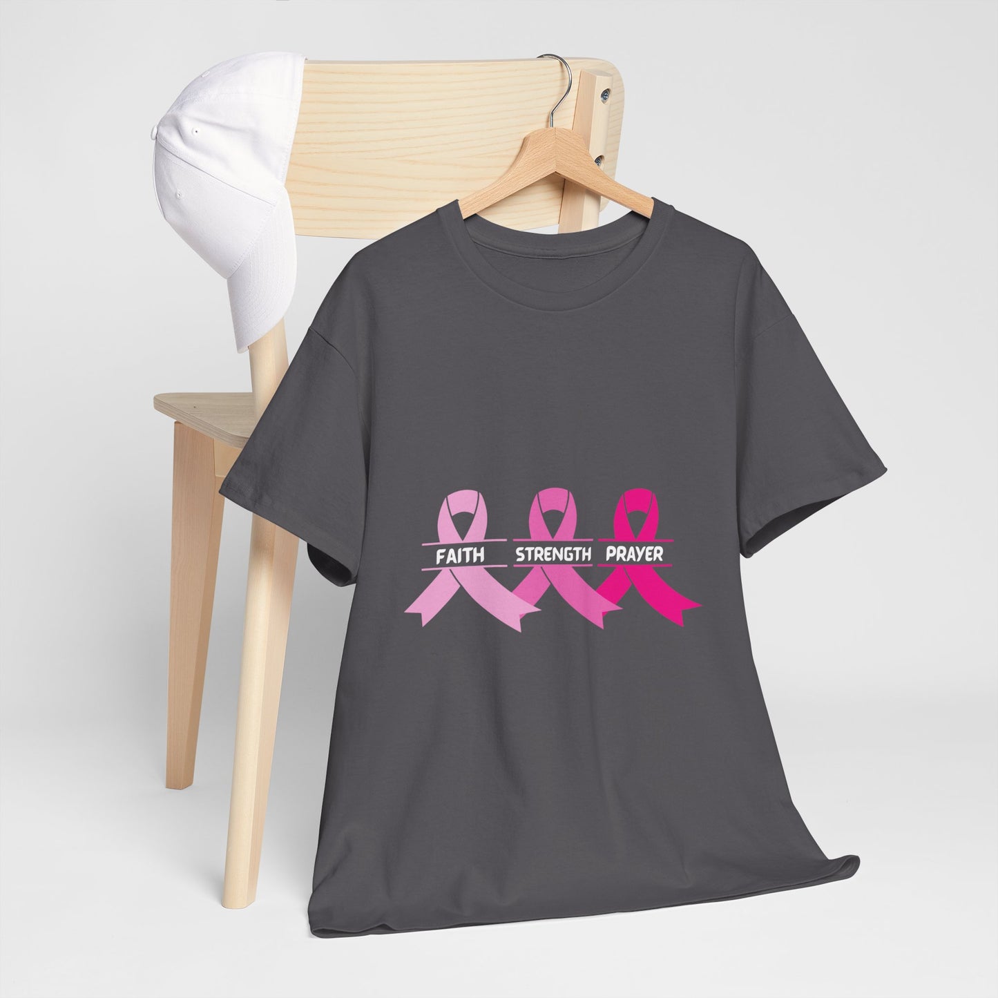 Breast Cancer Awareness Tee - Stay Strong and Keep Your Faith