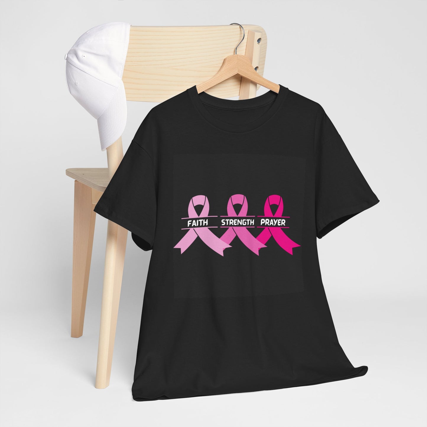 Breast Cancer Awareness Tee - Stay Strong and Keep Your Faith