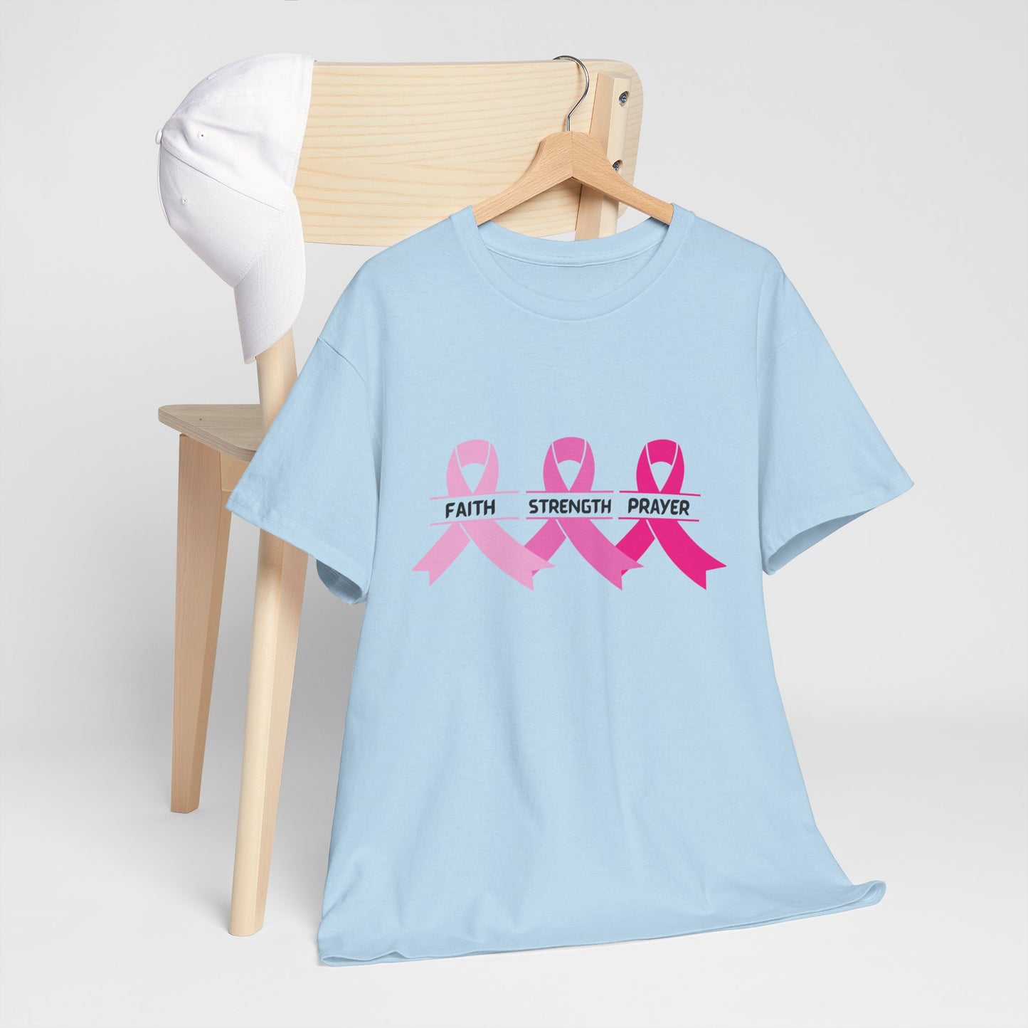 Breast Cancer Awareness Tee - Stay Strong and Keep Your Faith