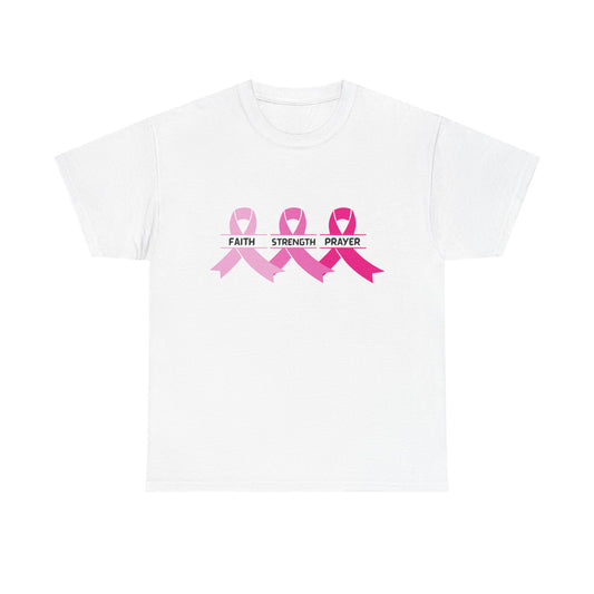 Breast Cancer Awareness Tee - Stay Strong and Keep Your Faith