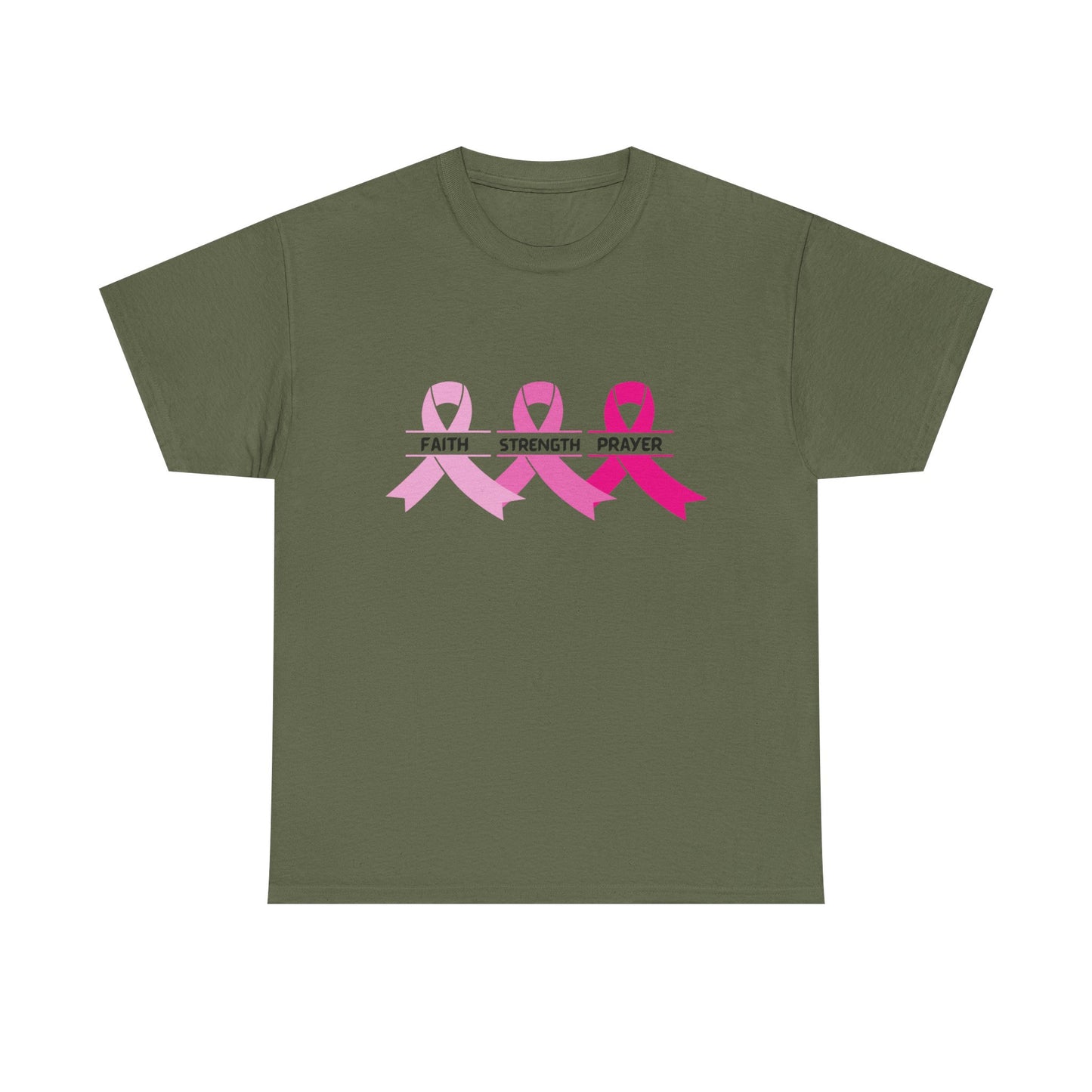Breast Cancer Awareness Tee - Stay Strong and Keep Your Faith