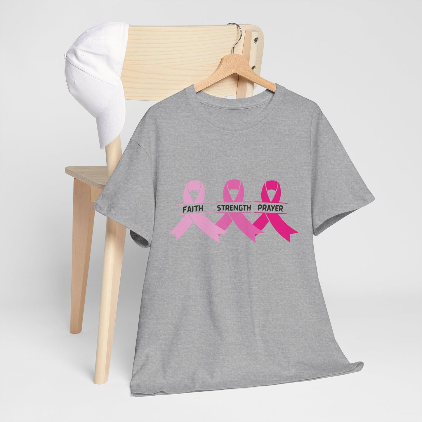 Breast Cancer Awareness Tee - Stay Strong and Keep Your Faith