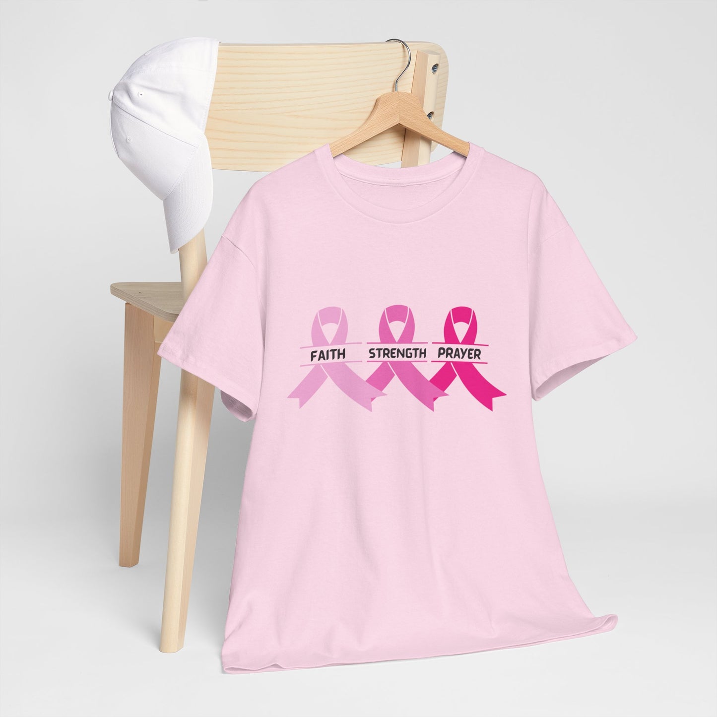 Breast Cancer Awareness Tee - Stay Strong and Keep Your Faith