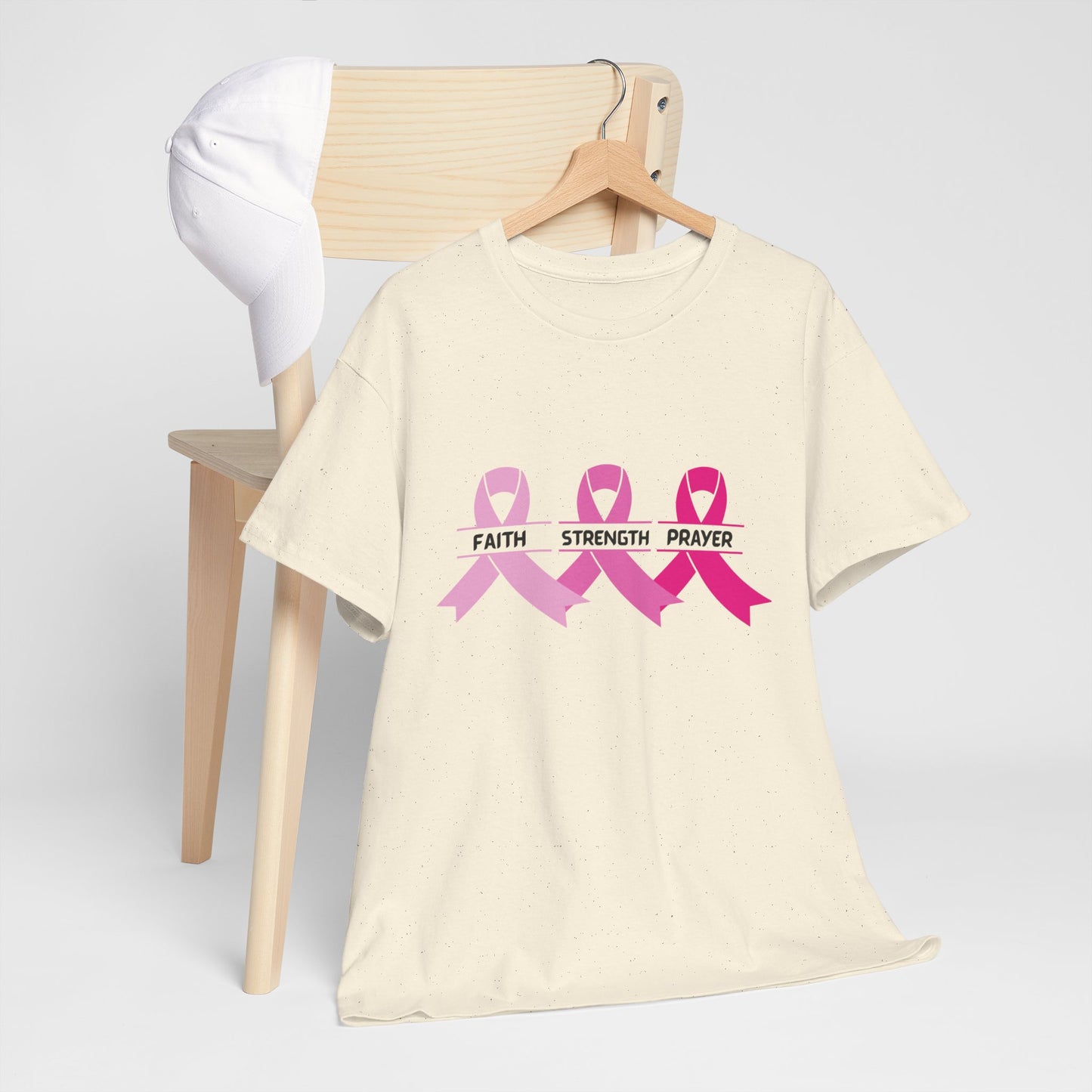 Breast Cancer Awareness Tee - Stay Strong and Keep Your Faith