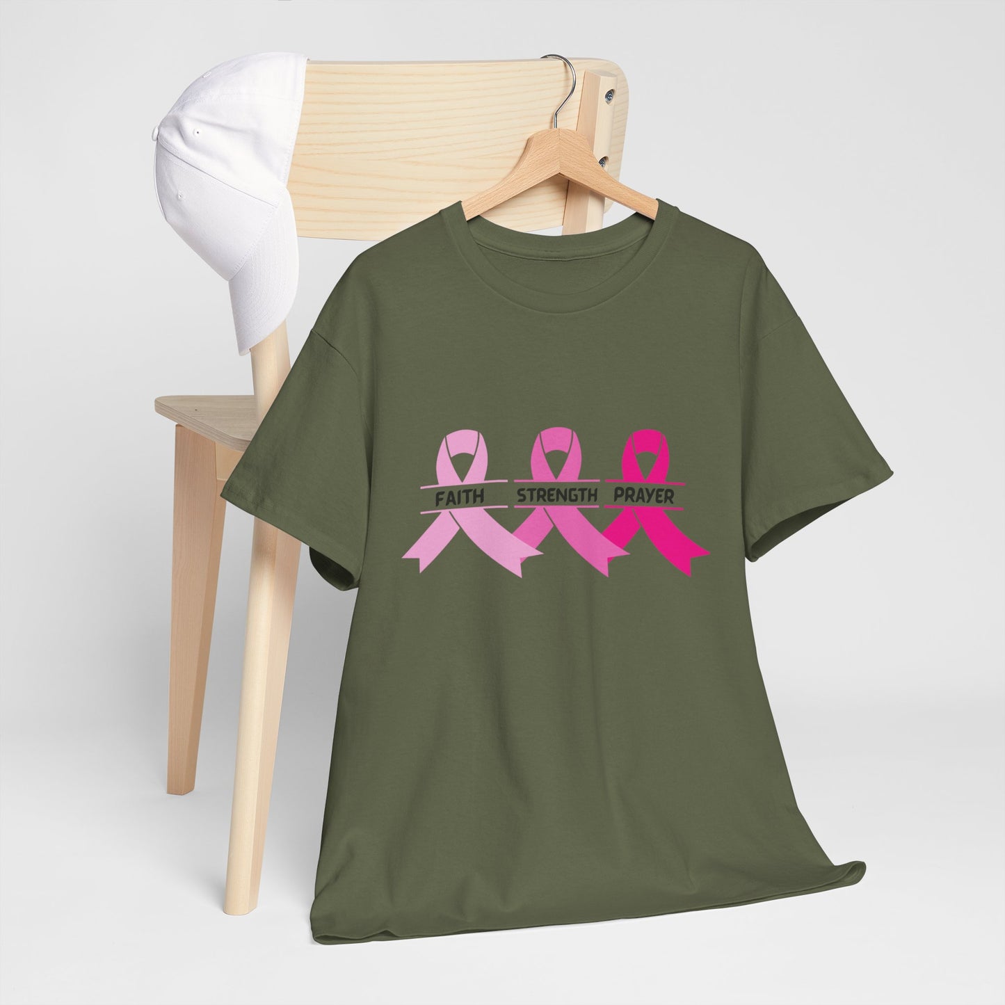 Breast Cancer Awareness Tee - Stay Strong and Keep Your Faith