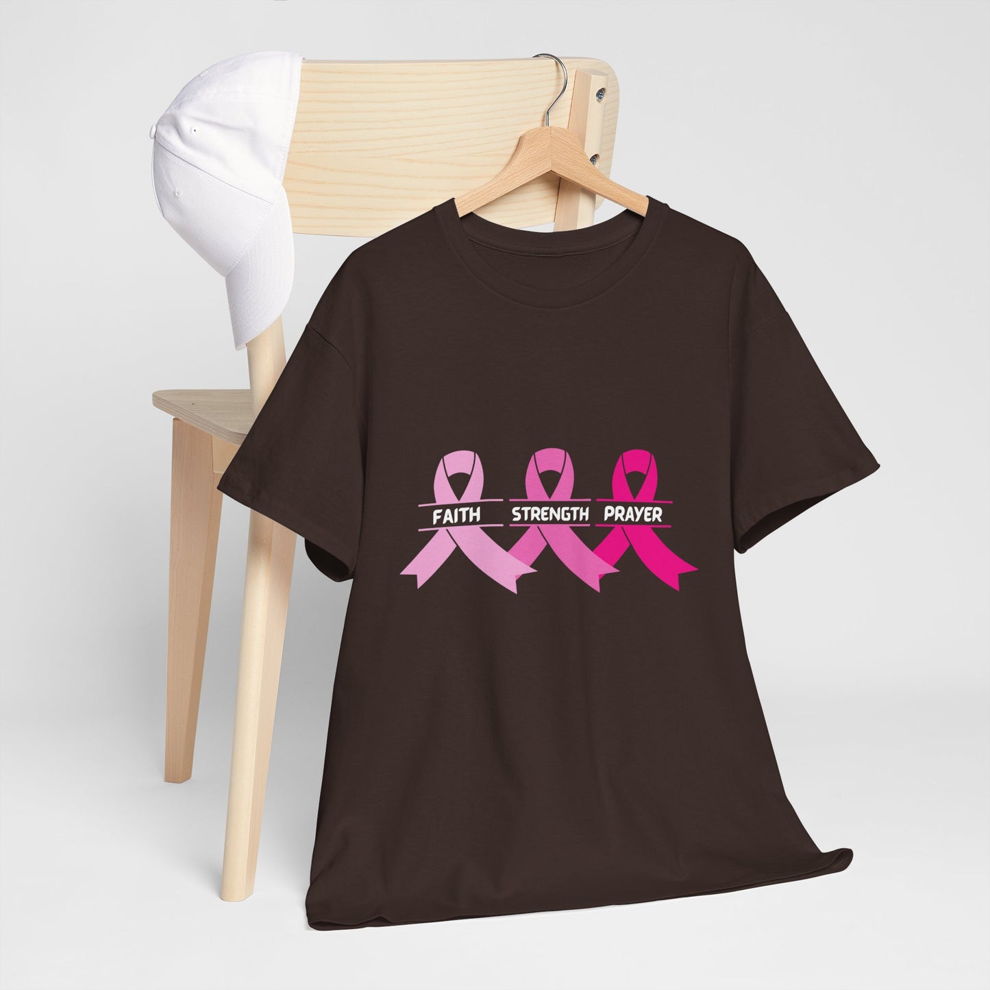 Breast Cancer Awareness Tee - Stay Strong and Keep Your Faith
