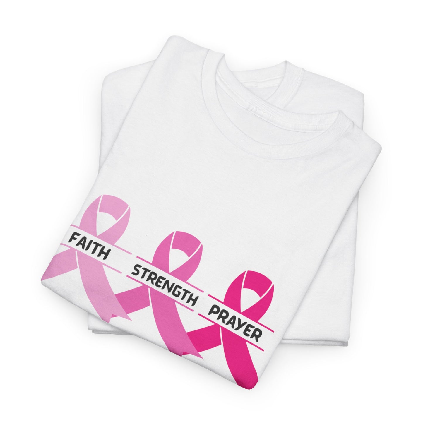 Breast Cancer Awareness Tee - Stay Strong and Keep Your Faith